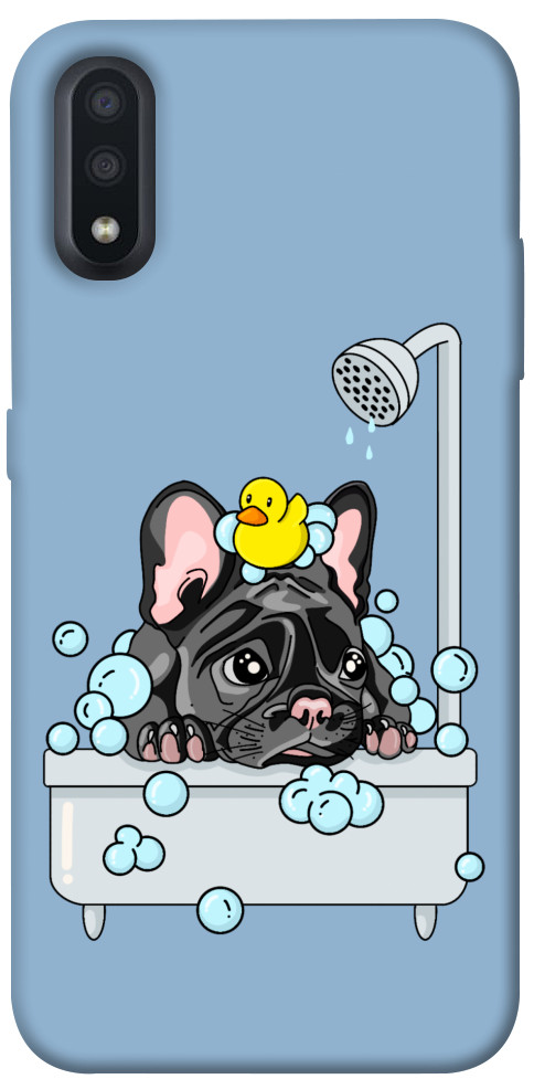 Чехол Dog in shower для Galaxy A01