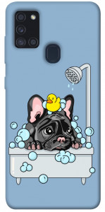 Чехол Dog in shower для Galaxy A21s (2020)