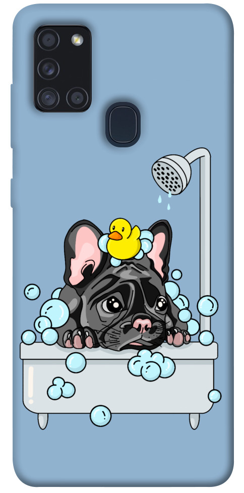 Чехол Dog in shower для Galaxy A21s (2020)