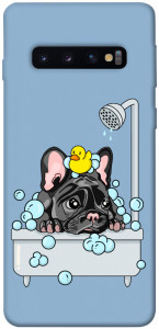 Чехол Dog in shower для Galaxy S10 (2019)