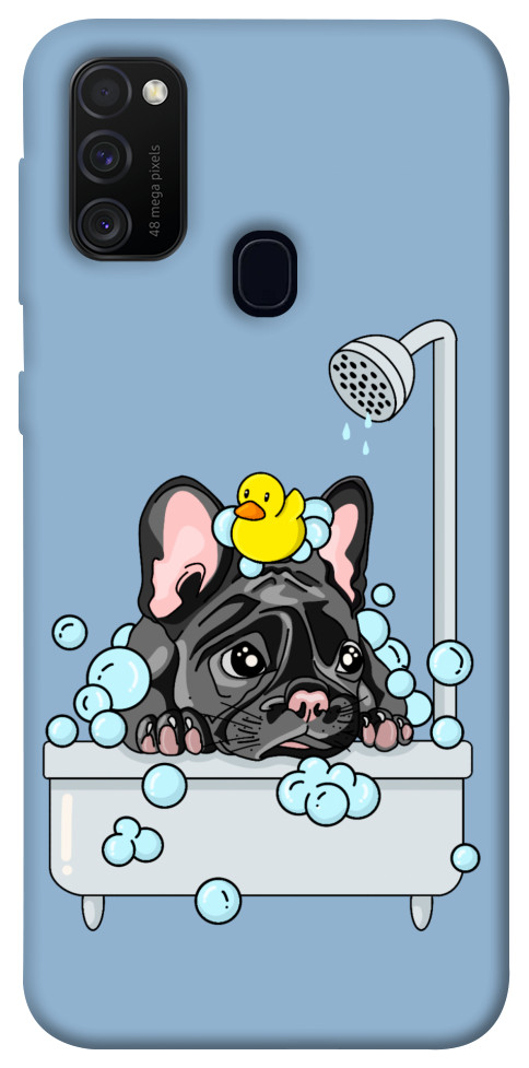 Чохол Dog in shower для Galaxy M21 (2020)