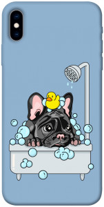 Чехол Dog in shower для iPhone XS