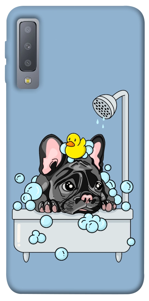 Чехол Dog in shower для Galaxy A7 (2018)