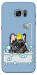 Чехол Dog in shower для Galaxy S7 Edge