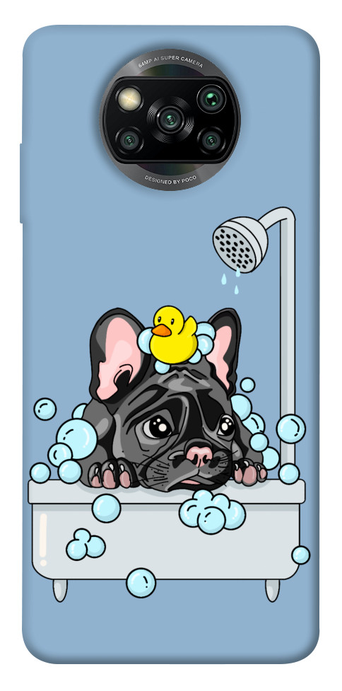 Чохол Dog in shower для Xiaomi Poco X3 NFC