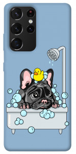 Чехол Dog in shower для Galaxy S21 Ultra