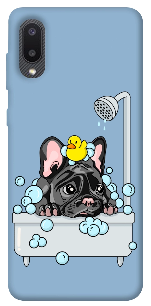 Чохол Dog in shower для Galaxy A02