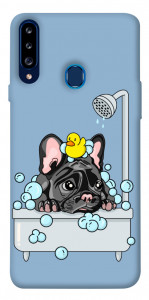 Чехол Dog in shower для Galaxy A20s