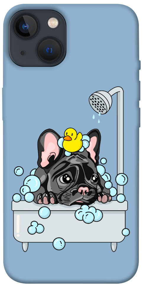 Чохол Dog in shower для iPhone 13