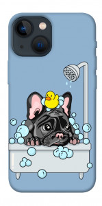 Чехол Dog in shower для iPhone 13 mini