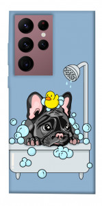 Чехол Dog in shower для Galaxy S22 Ultra