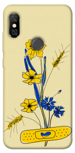 Чехол Українські квіточки для Xiaomi Redmi Note 6 Pro