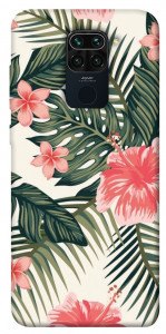 Чехол Tropic flowers для Xiaomi Redmi Note 9