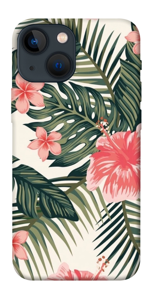 Чохол Tropic flowers для iPhone 13 mini