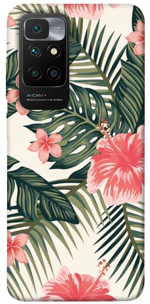 Чехол Tropic flowers для Xiaomi Redmi 10