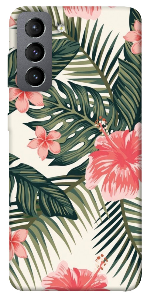 Чохол Tropic flowers для Galaxy S21 FE