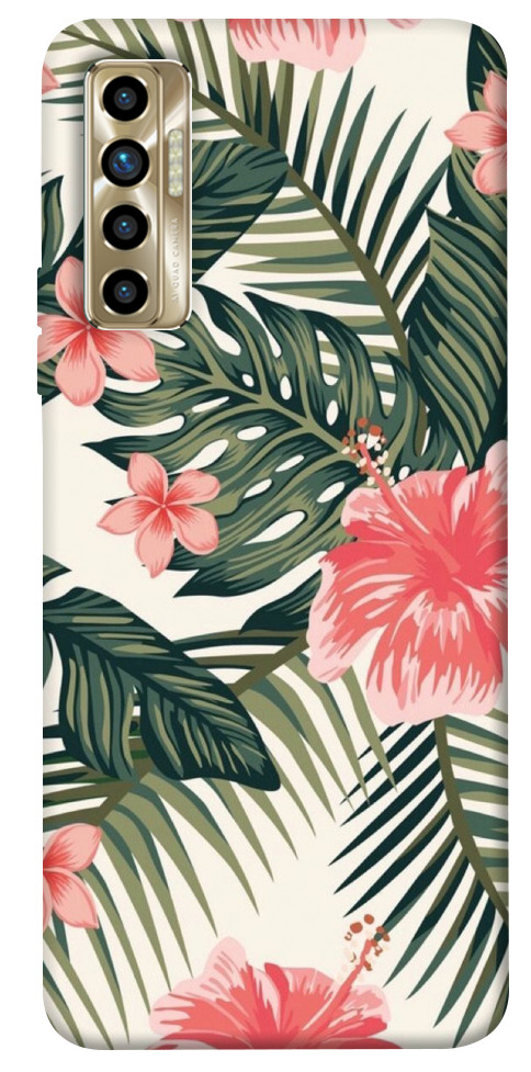 Чохол Tropic flowers для TECNO Camon 17P