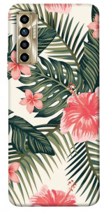 Чехол Tropic flowers для TECNO Camon 17P