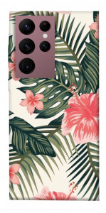 Чохол Tropic flowers для Galaxy S22 Ultra