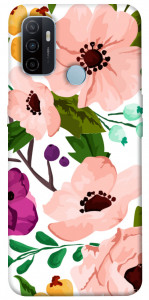 Чехол Акварельные цветы для Oppo A33 (2020)