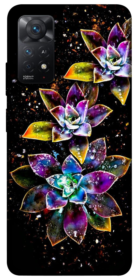 Чехол Flowers on black для Xiaomi Redmi Note 11 Pro