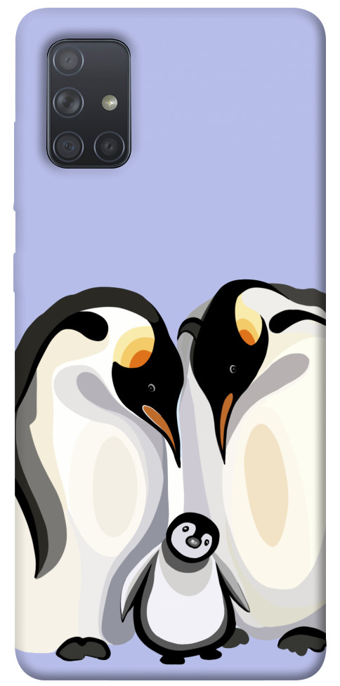 Чехол Penguin family для Galaxy A71 (2020)