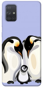 Чохол Penguin family для Galaxy A71 (2020)