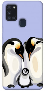 Чохол Penguin family для Galaxy A21s (2020)