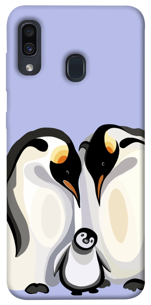 Чохол Penguin family для Galaxy A30 (2019)