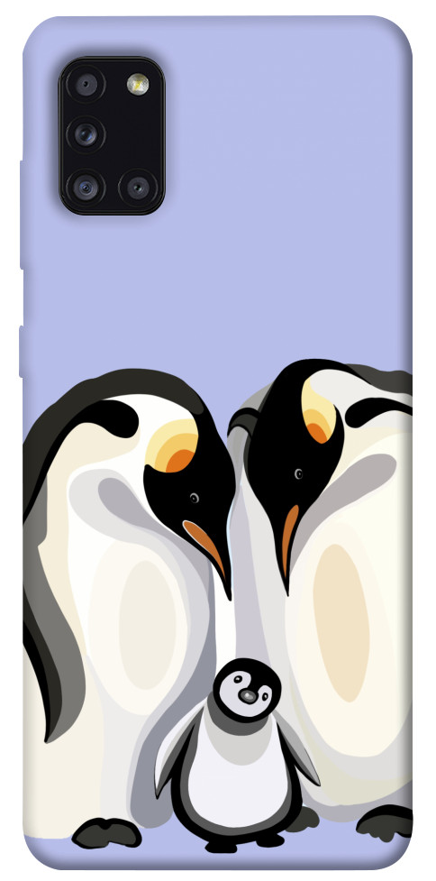 Чохол Penguin family для Galaxy A31 (2020)