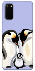 Чехол Penguin family для Galaxy S20 (2020)