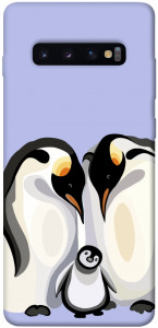 Чехол Penguin family для Galaxy S10 Plus (2019)