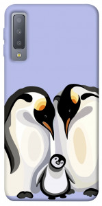 Чохол Penguin family для Galaxy A7 (2018)