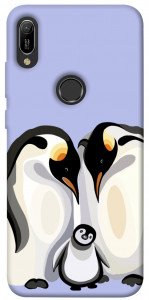 Чохол Penguin family для Huawei Y6 (2019)