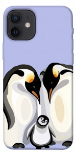 Чехол Penguin family для iPhone 12