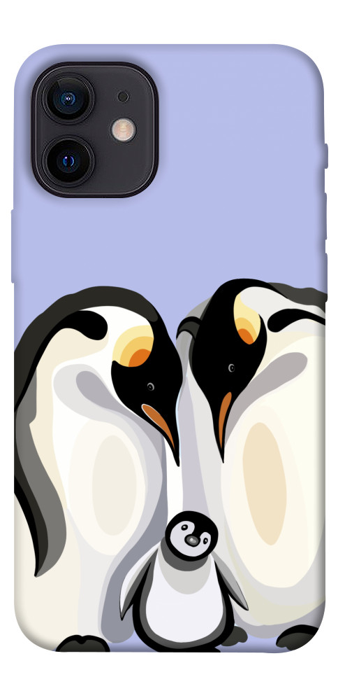 Чехол Penguin family для iPhone 12 mini