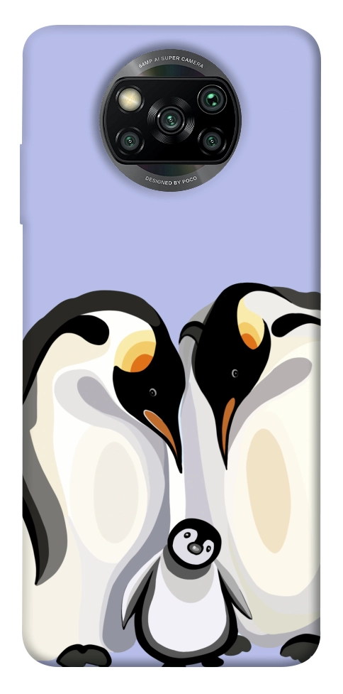 Чехол Penguin family для Xiaomi Poco X3 NFC