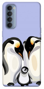 Чехол Penguin family для Oppo Reno 4 Pro