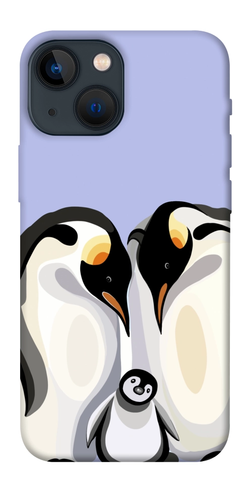 Чохол Penguin family для iPhone 13 mini