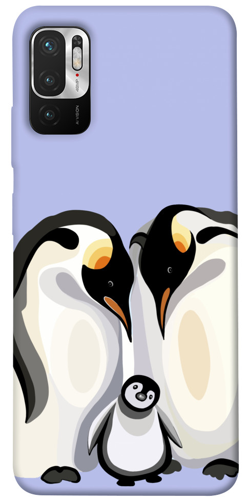 Чохол Penguin family для Xiaomi Redmi Note 10 5G