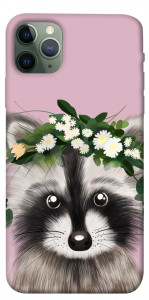 Чехол Raccoon in flowers для iPhone 11 Pro Max