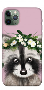 Чехол Raccoon in flowers для iPhone 11 Pro