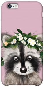 Чехол Raccoon in flowers для iPhone 6 (4.7'')