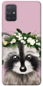 Чохол Raccoon in flowers для Galaxy A71 (2020)