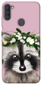 Чохол Raccoon in flowers для Galaxy A11 (2020)