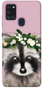Чохол Raccoon in flowers для Galaxy A21s (2020)