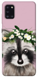 Чохол Raccoon in flowers для Galaxy A31 (2020)