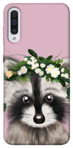 Чехол Raccoon in flowers для Samsung Galaxy A50 (A505F)