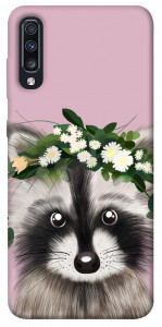 Чохол Raccoon in flowers для Galaxy A70 (2019)