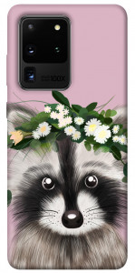 Чехол Raccoon in flowers для Galaxy S20 Ultra (2020)